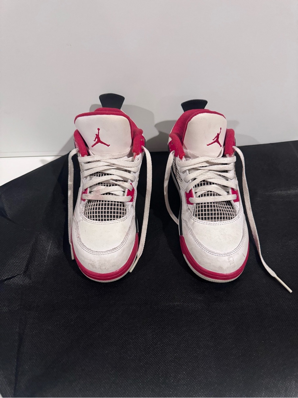 Nike Kids White and Red Jordan Sneakers